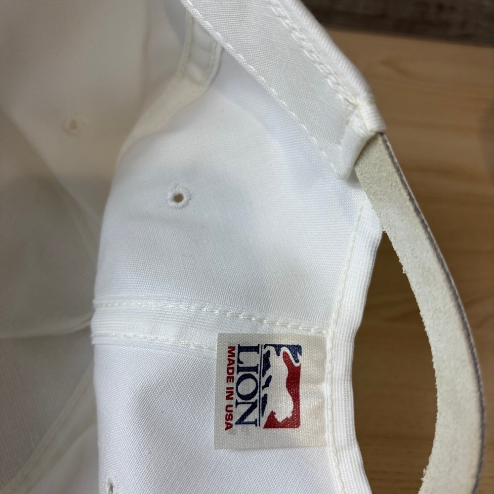 Vintage Chemical Leaman Hat Cap Strap Back White Trucker Adjustable - Picture 8 of 10